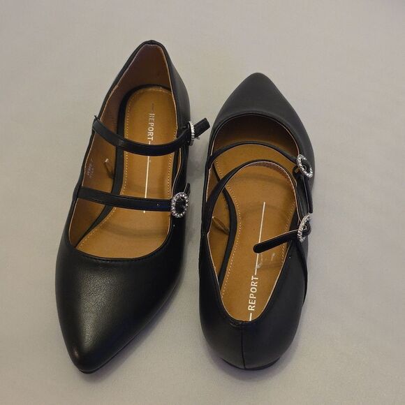 BRAND NEW REPORT RYLA POINTED TOE MARY JANE  WOMEN'S FLATS - Picture 8 of 15